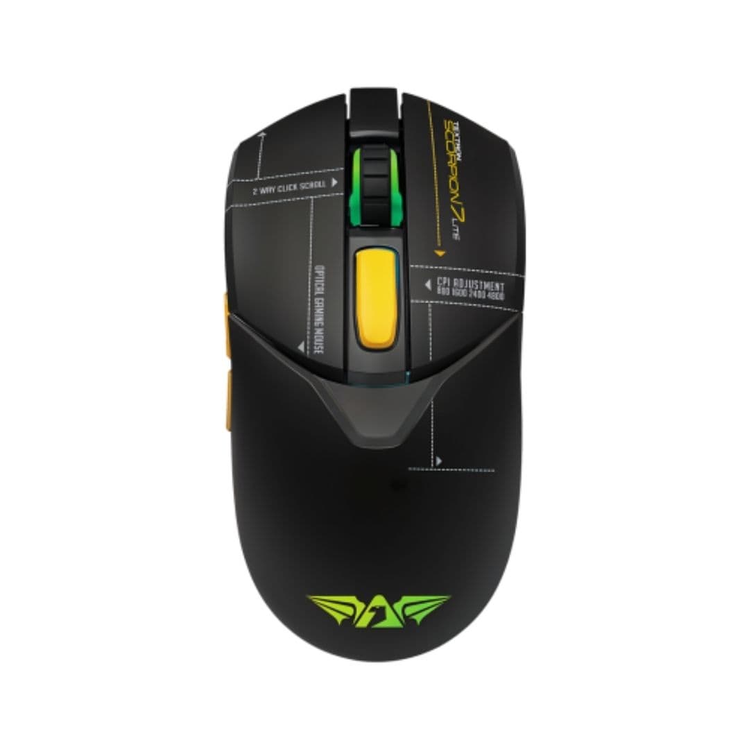 Armaggeddon Textron Scorpion 7 Lite Gaming Mouse – Black - Image 1
